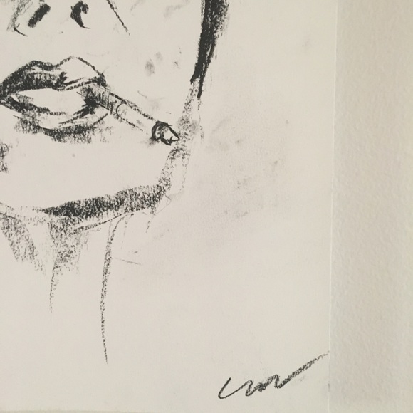 Original Charcoal Drawing on Bristol Board. - Picture 4 of 4